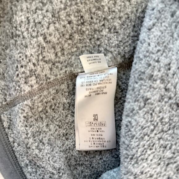Patagonia Better Sweater Women's Medium Gray 1/4 Zip Pullover Fleece Jacket - Picture 8 of 8